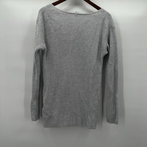 Cabi 3531 Sweater Womens XS Gray Chunky Side Zip Slouchy Cloud Boxy Capsule - Picture 4 of 10